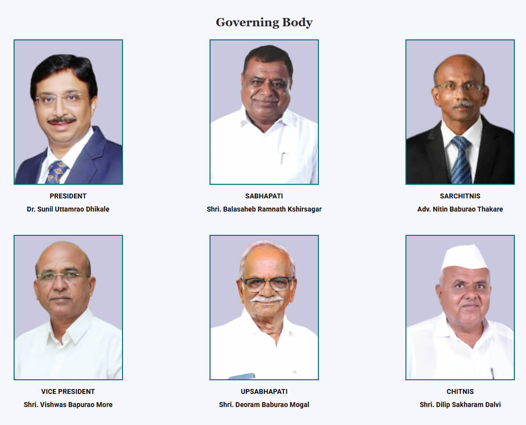 Governing Body , MVP Samaj, Nashik